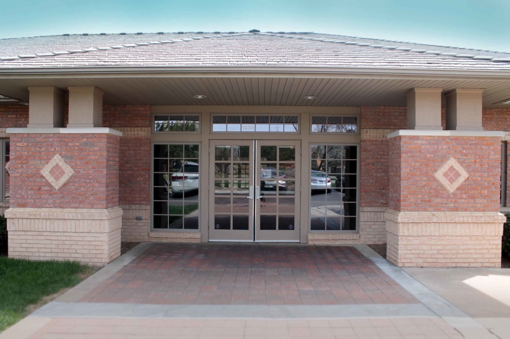 Exterior of Bhargavas Wichita Dentist clinic the front doors